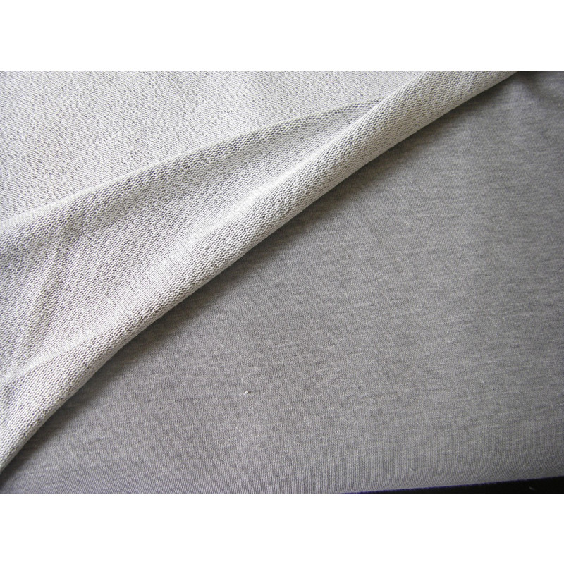Sweatshirt jersey fabric - blend  grey 100% cotton