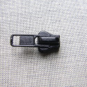 zip slider-chunky- size 8 - black - traight puller