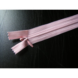 invisible zip  dusky pink - length from 20cm to 60cm