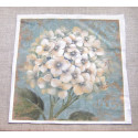  Fabric Panel - Hydrangea Flower in blue