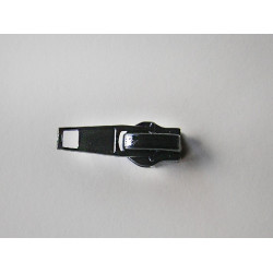zip slider  size 5 for  waterproof zip - black - straight puller