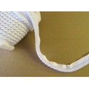 Upholstery flanged rope  piping cord 8mm - white