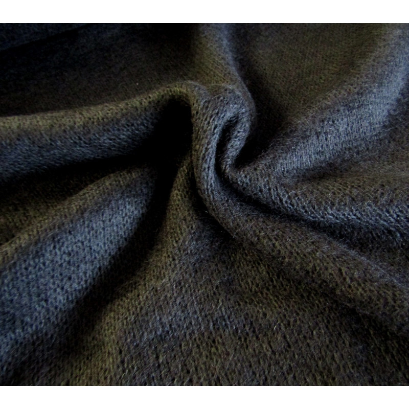 Black azure jersey knit fabric