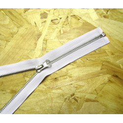 metal zip - white 5 - Nickel - 65cm 