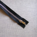 metal zip - black 5 - Nickel - 70cm 