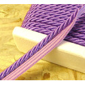 Twisted flanged rope  piping cord 7mm - intense lila