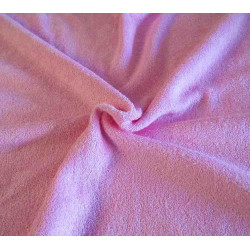 Flexible Terry Toweling Fabric - baby pink