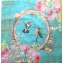 Schabby Chic Style Ready panel 29.5cm/29.5cm - Hummingbirds