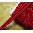  Thick flanged rope  piping cord 8mm - burgundy