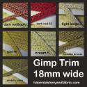 Gimp trim 18mm - metallic olive