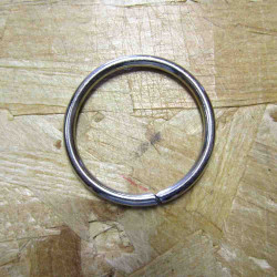 silver metal  ring - 40mm