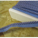 Twisted flanged rope  piping cord 7mm - light indigo 806