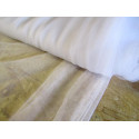 Ready pleated Tulle fabric - white