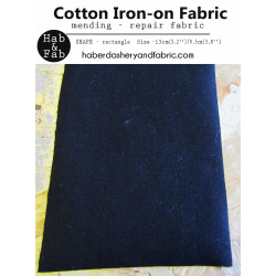 Iron-on  repair fabric - black