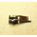 zip slider-coil size 7 - silver flat puller
