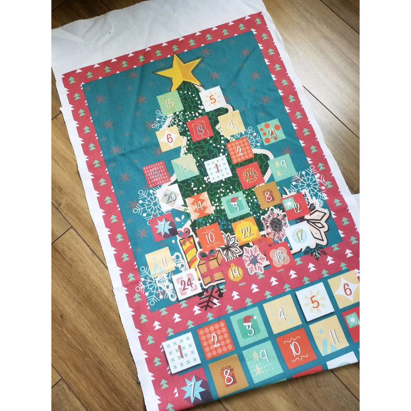 Advent Calendar DIY Ready Printed Panel - Christmas Tree