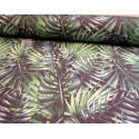 Palm Leaves  - Heavy Weight Cotton Organic Panama
