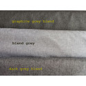 Waterproof  canvas fabric -  blend grey