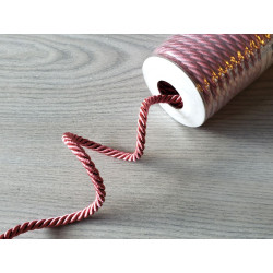 Decorative twisted rope  7mm - dusky pink331