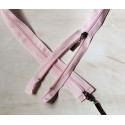 coil plastic double slider zip - pale pink  - 75cm 