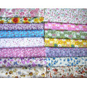 Fabric remnants bundle 15pcs - size 20cm/25cm
