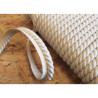 Cotton flanged rope  piping cord 10mm - natural