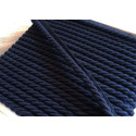 Cotton flanged rope  piping cord 10mm - navy