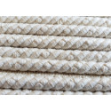 Cotton flanged rope  piping cord 6mm - natural