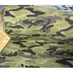 Camouflage classic green - Sweatshirt jersey fabric  - remnant 0,4m