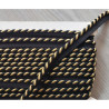 Two-tone upholstery piping cord - black&gold