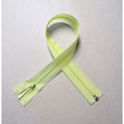 Invisible Zip 40 cm - light yellow - open end zip
