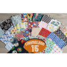 Chameleon - Cotton fabric squares bundle - size 6''/6'' - optional quantity bundles