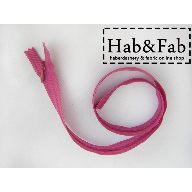 invisible zip - magenta- length from 22cm to 60cm