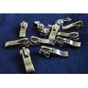 zip slider-metal- size 5 - silver