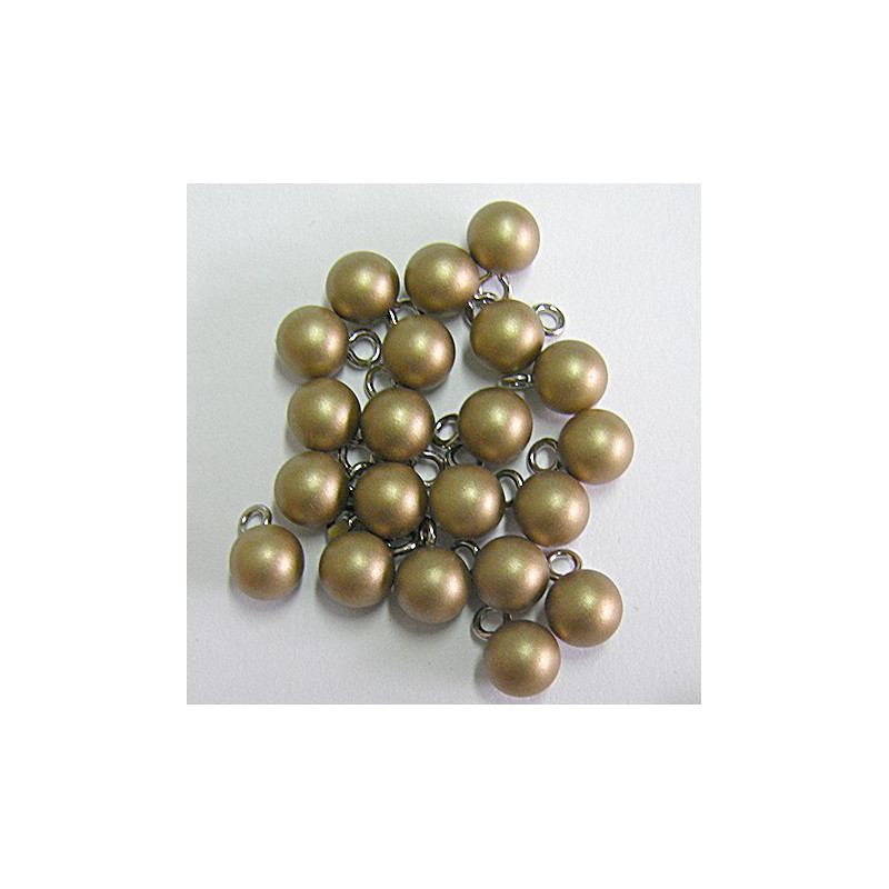 gold pearl - small button